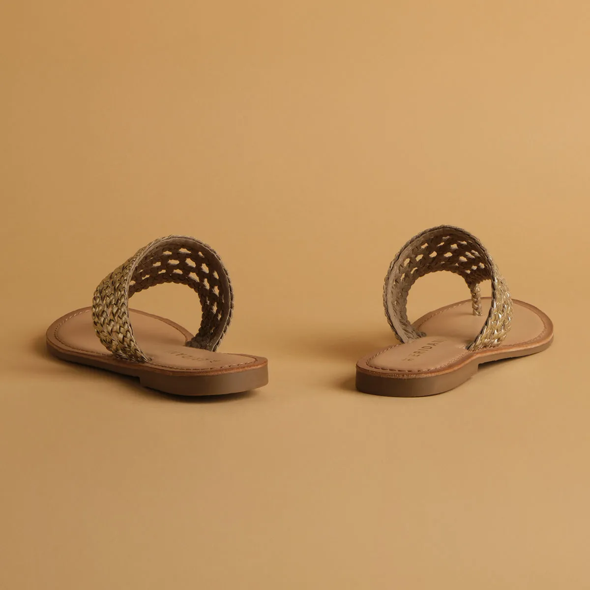 Auraa Woven Flats