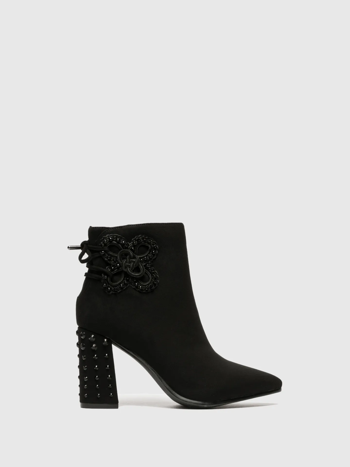 Black Studded Ankle Boots