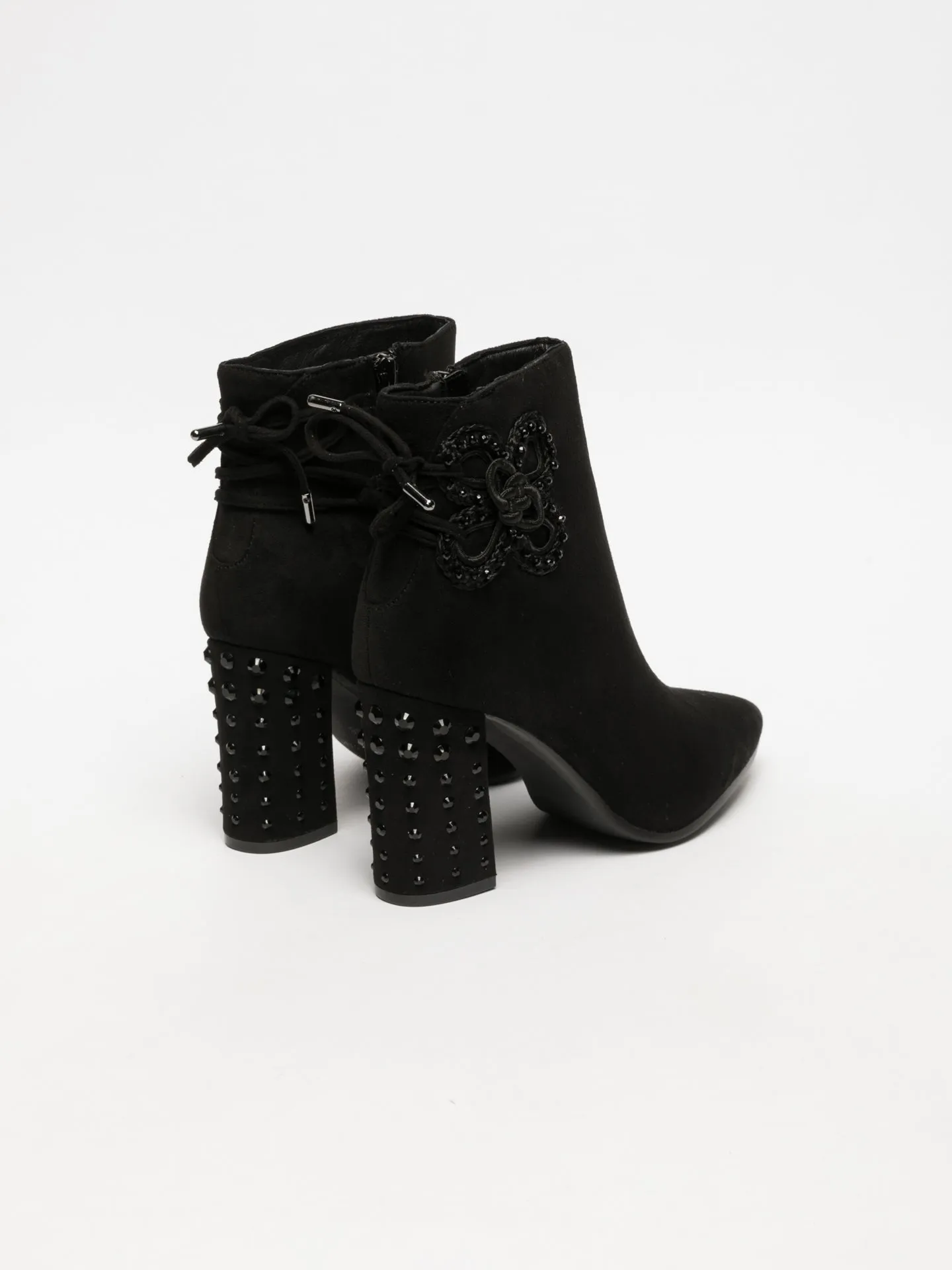 Black Studded Ankle Boots