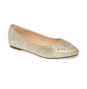 BRYTNEY POINTY TOE SPARKLY CRYSTAL FLATS SHOE