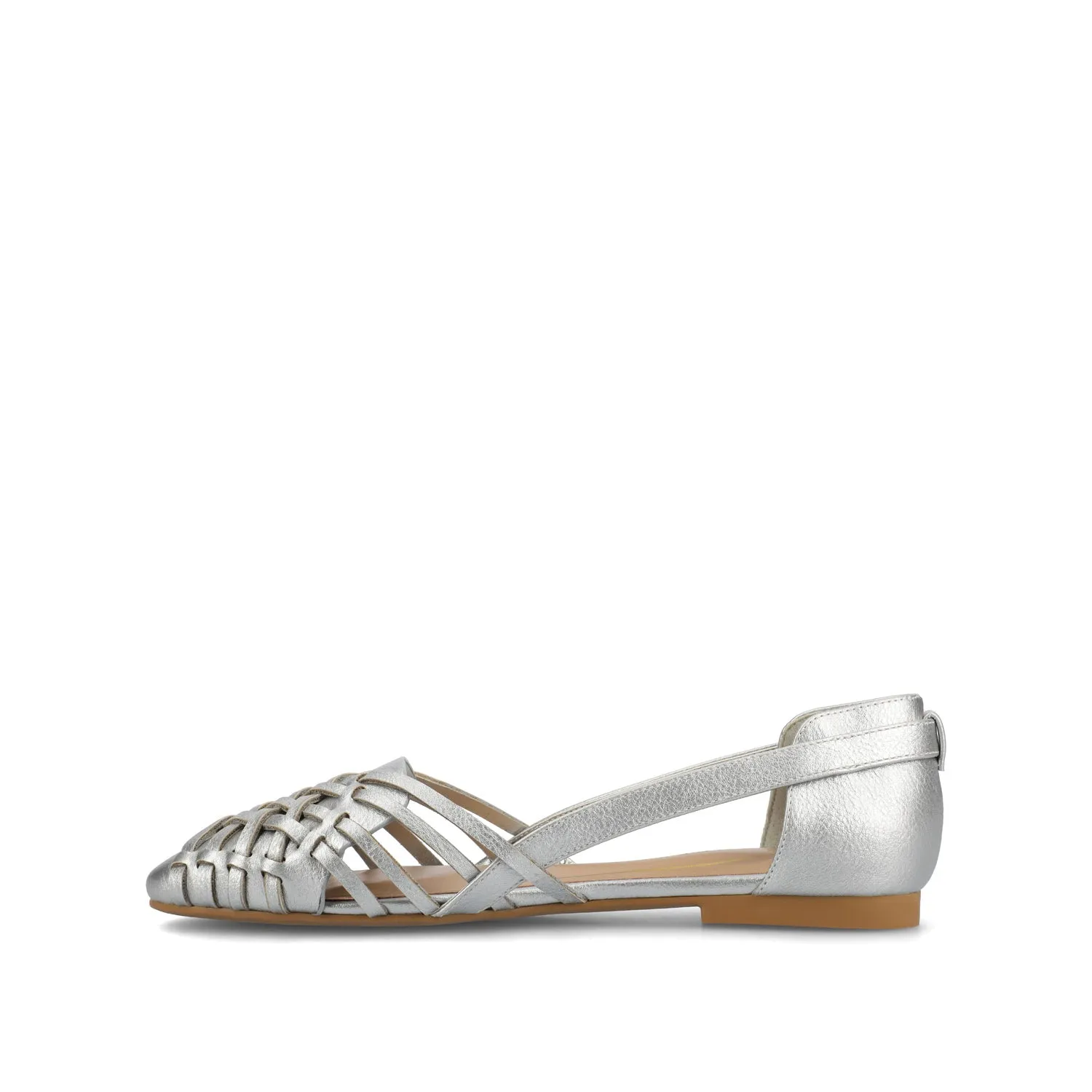 EKKO WOVEN FLATS IN METALLIC