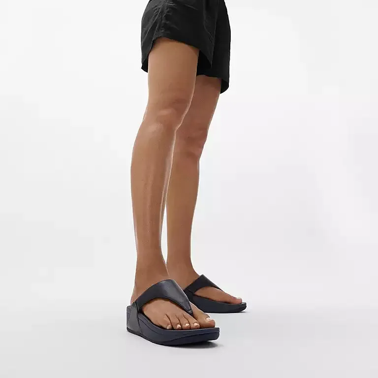 FitFlop Lulu Leather Sandals - Deepest Blue