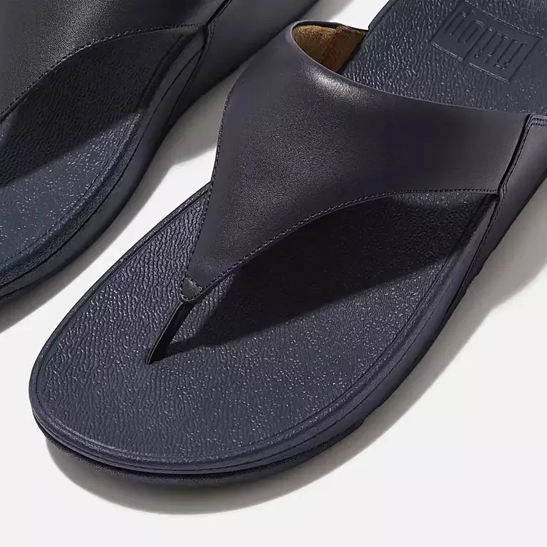 FitFlop Lulu Leather Sandals - Deepest Blue