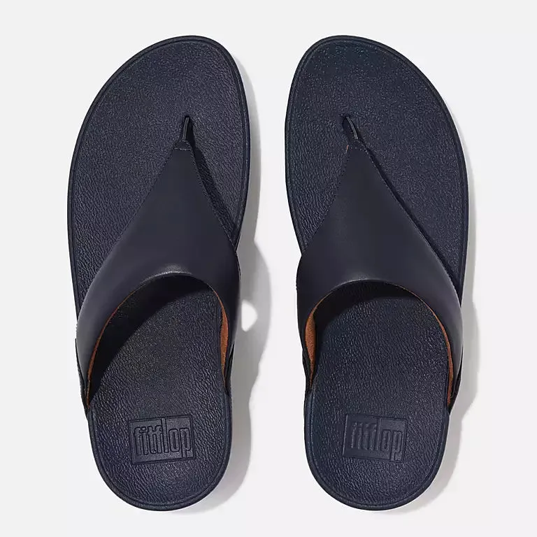 FitFlop Lulu Leather Sandals - Deepest Blue