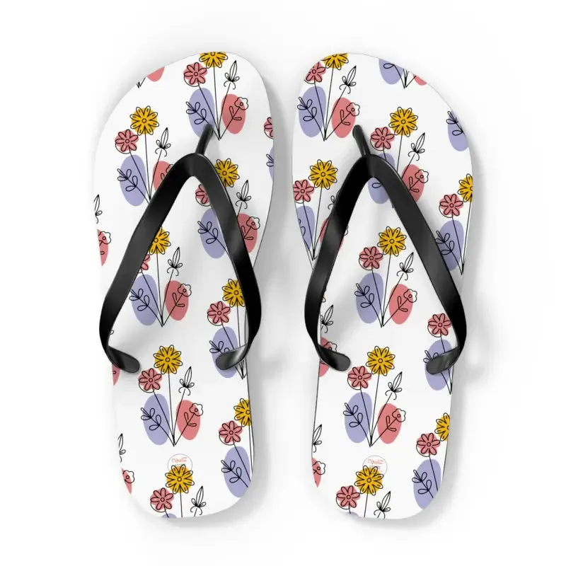Floral Print Flip Flops Summer Style