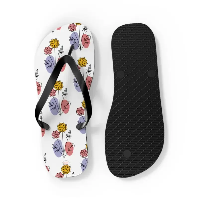 Floral Print Flip Flops Summer Style