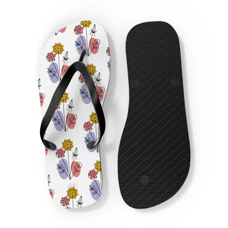 Floral Print Flip Flops Summer Style