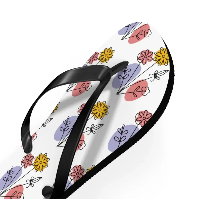 Floral Print Flip Flops Summer Style