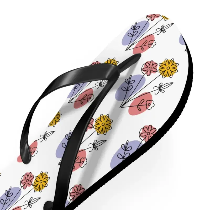 Floral Print Flip Flops Summer Style