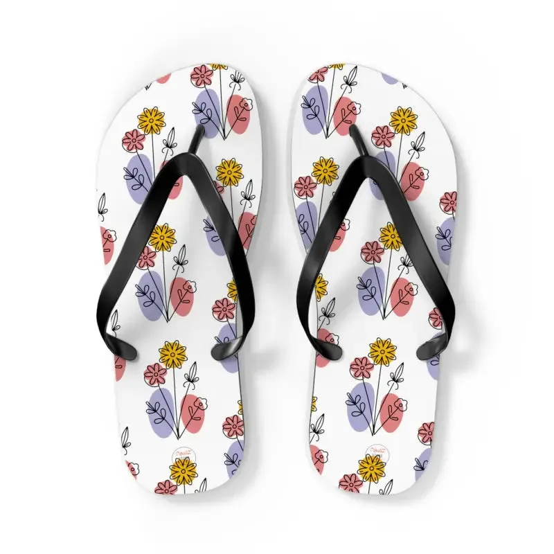 Floral Print Flip Flops Summer Style
