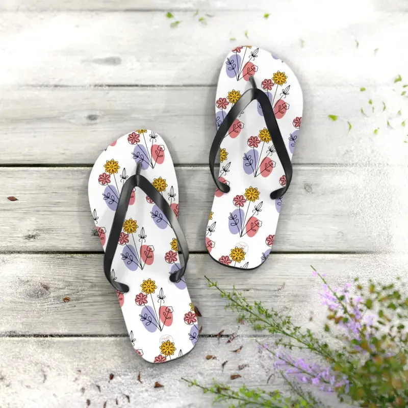 Floral Print Flip Flops Summer Style