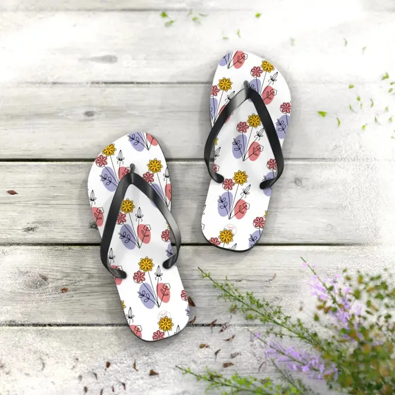 Floral Print Flip Flops Summer Style