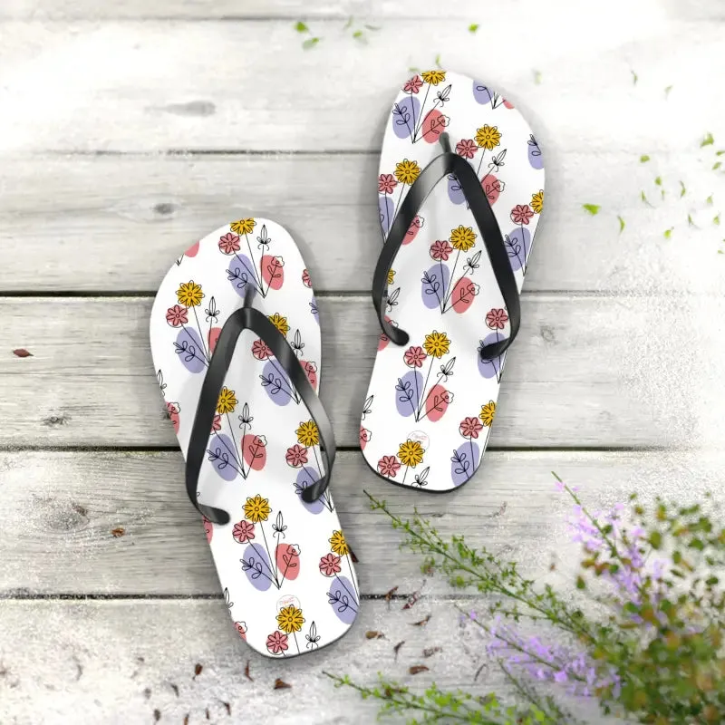 Floral Print Flip Flops Summer Style