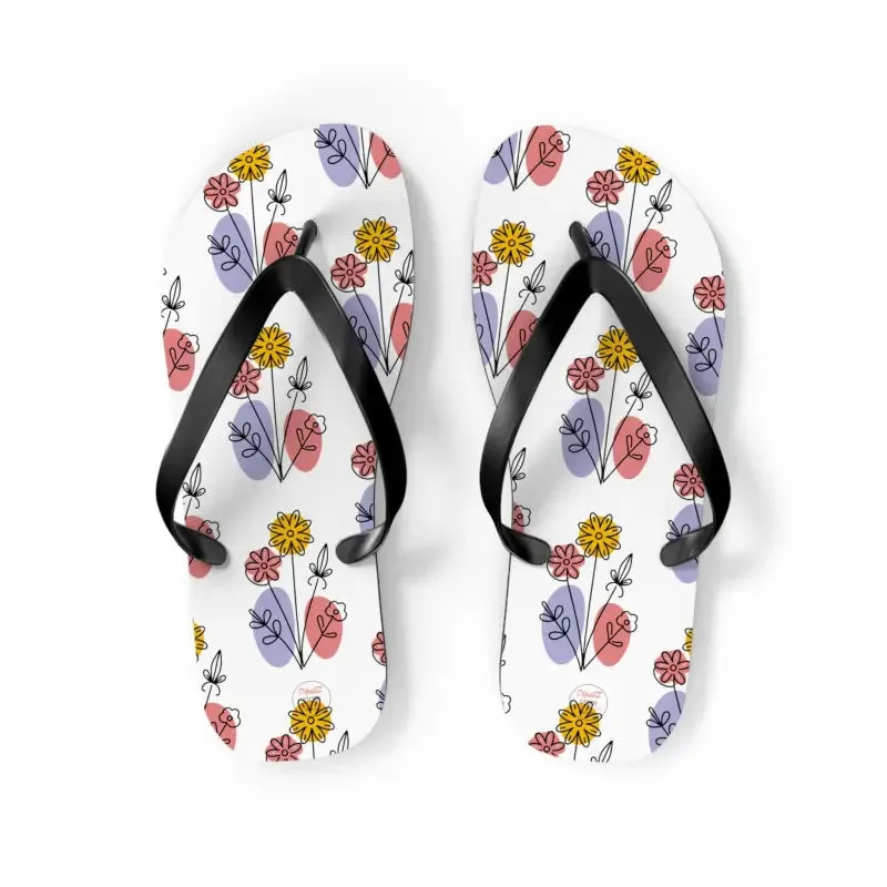 Floral Print Flip Flops Summer Style
