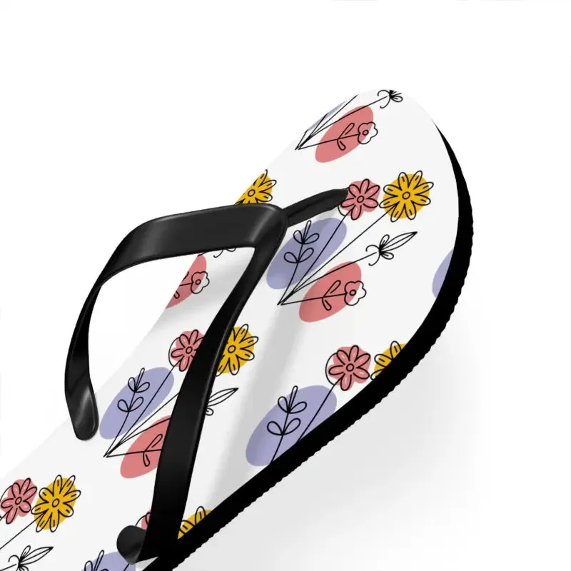 Floral Print Flip Flops Summer Style