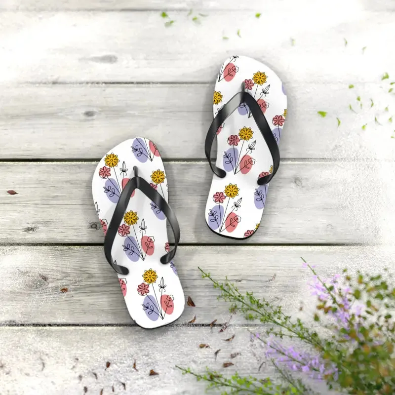 Floral Print Flip Flops Summer Style