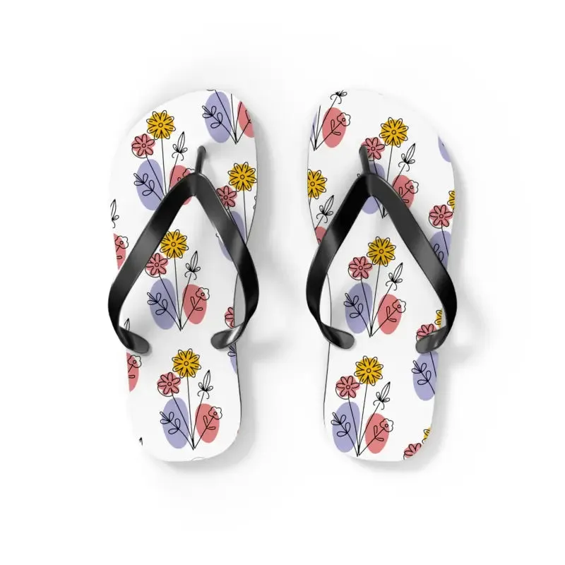 Floral Print Flip Flops Summer Style