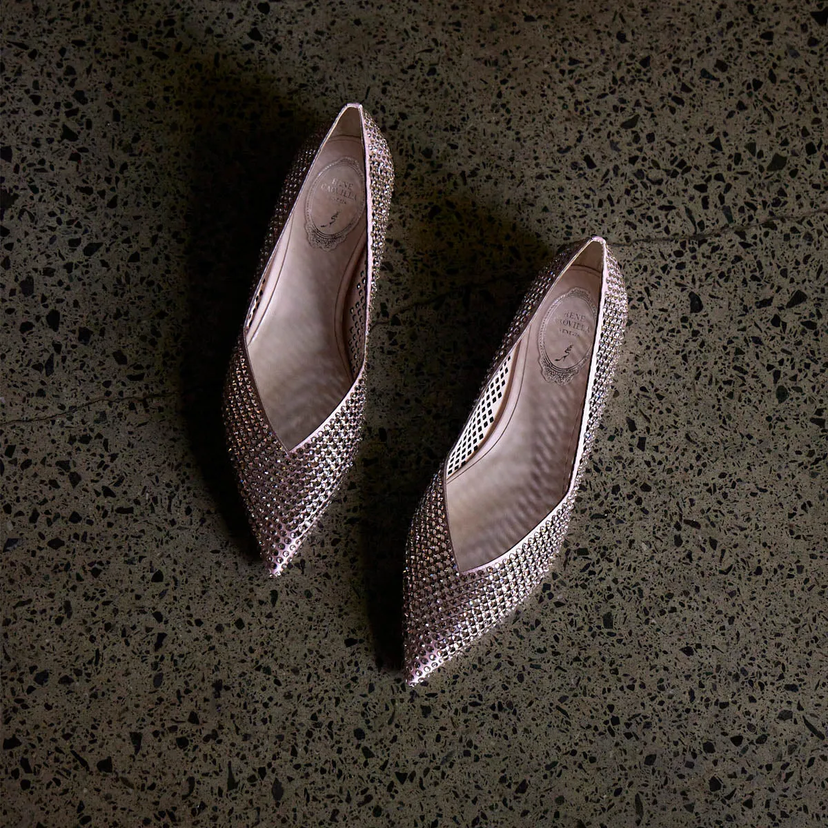 Ginger 10 Crystal Embellished Flat Pump