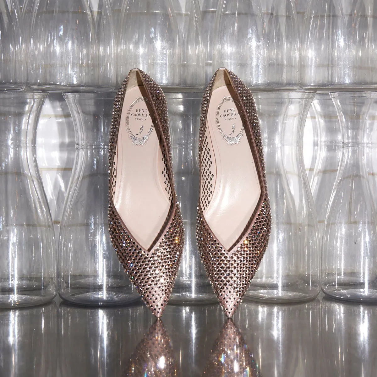 Ginger 10 Crystal Embellished Flat Pump