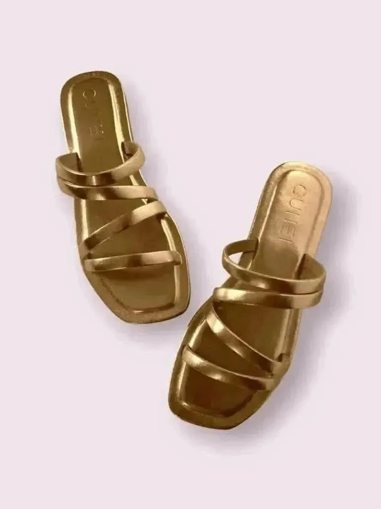 Golden Multiple Strand Flats