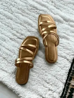 Golden Multiple Strand Flats