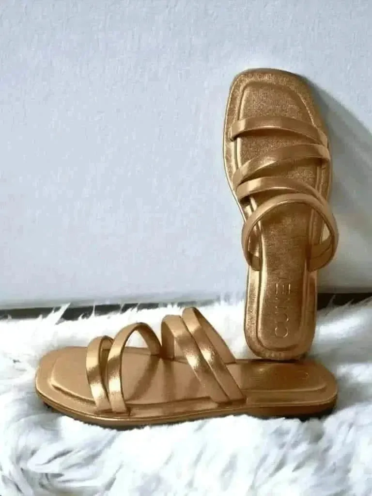 Golden Multiple Strand Flats