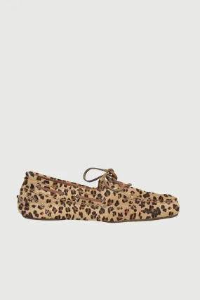 Ivy loafers in Leopard print Calf Hair