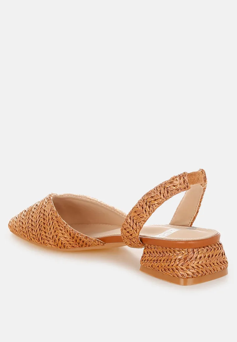 Kinjay Pointy Toe Slingback Sandals
