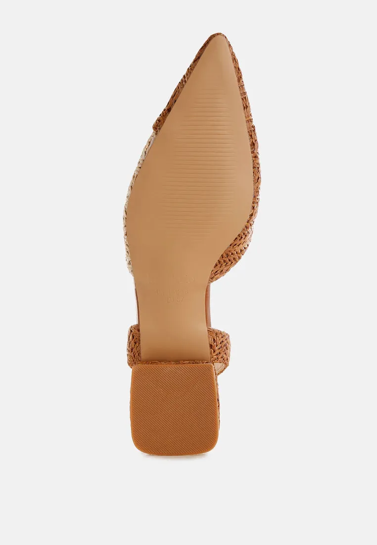Kinjay Pointy Toe Slingback Sandals