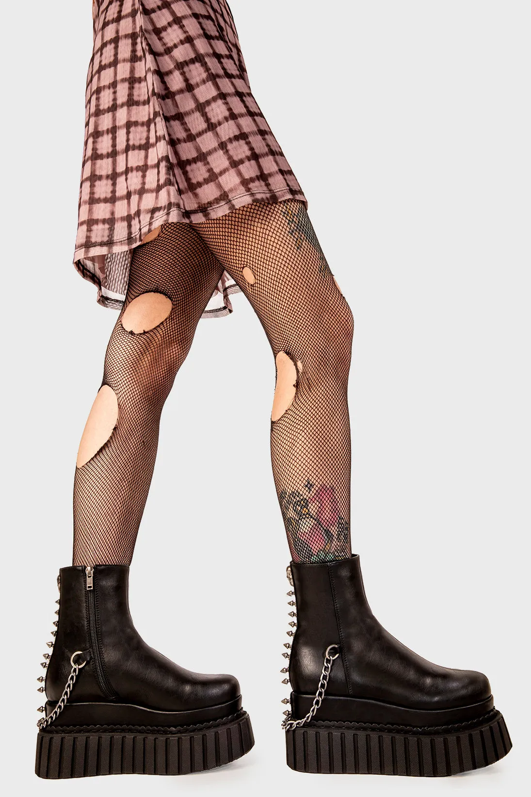 Mine Forever Chunky Platform Creeper Ankle Boots