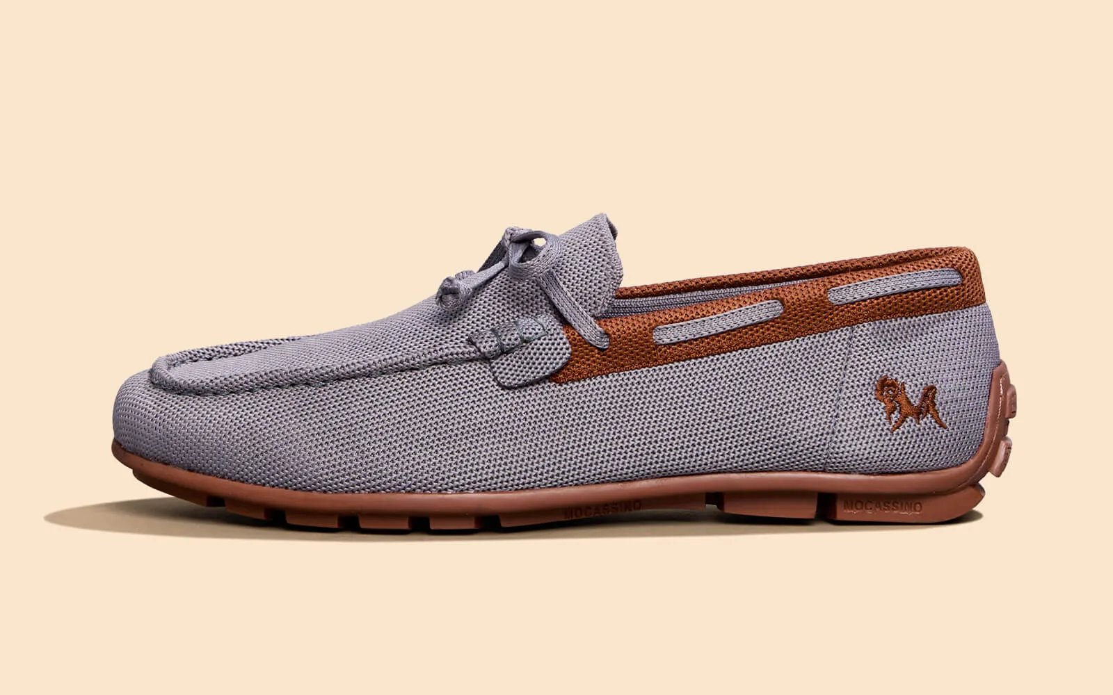 ReLive Knit Boat Loafers : Grey
