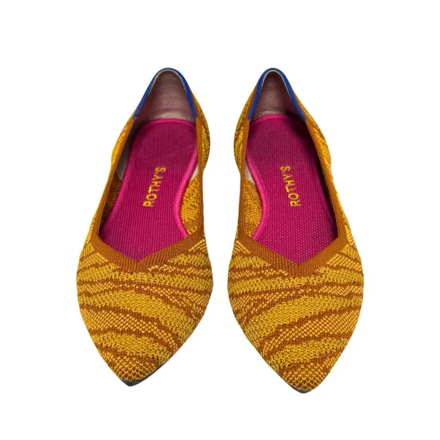 Rothy's Shoe Size 9 Yellow Pointed Toe Flats