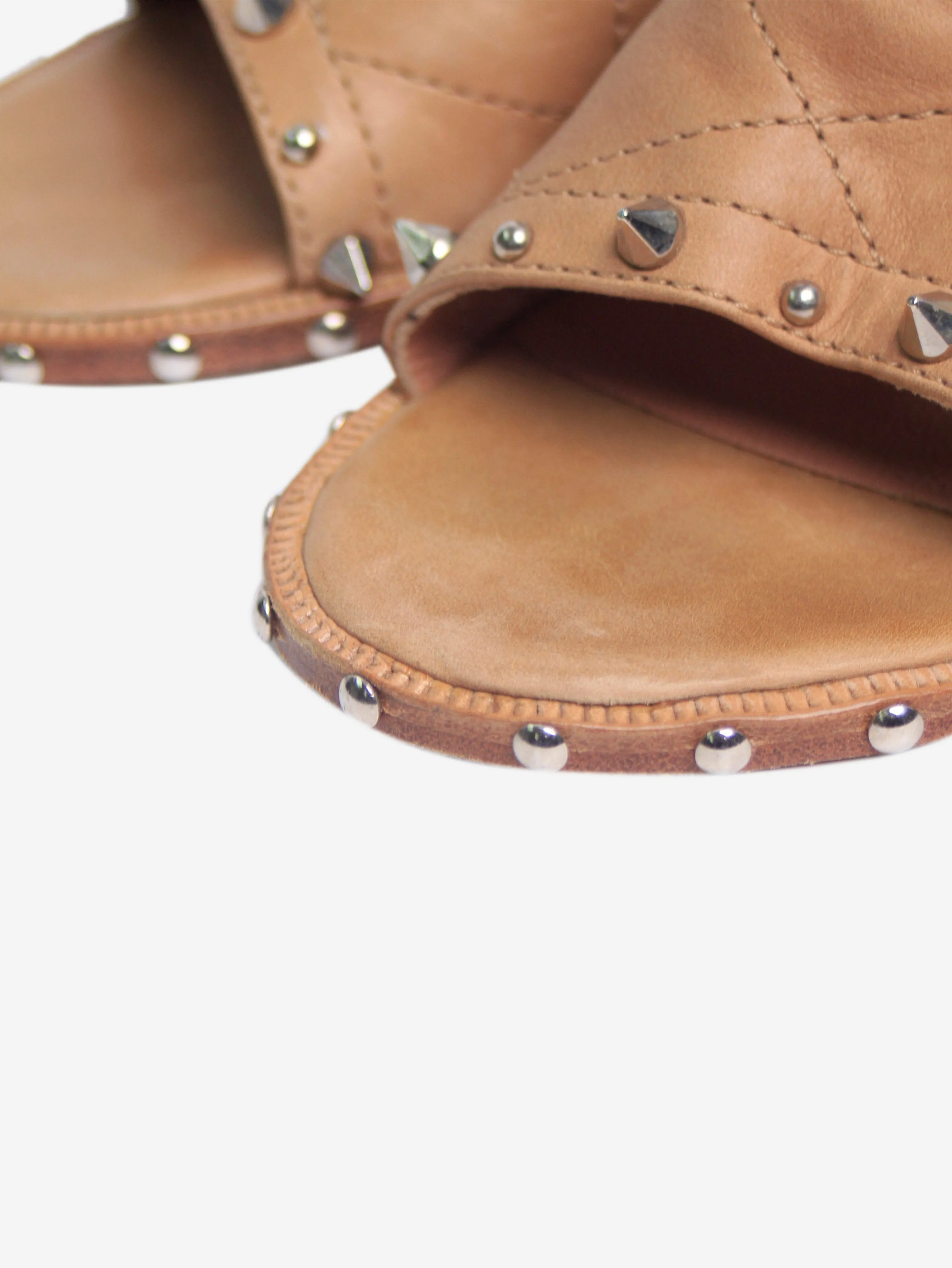 Sand studded cut-out boots - size EU 38