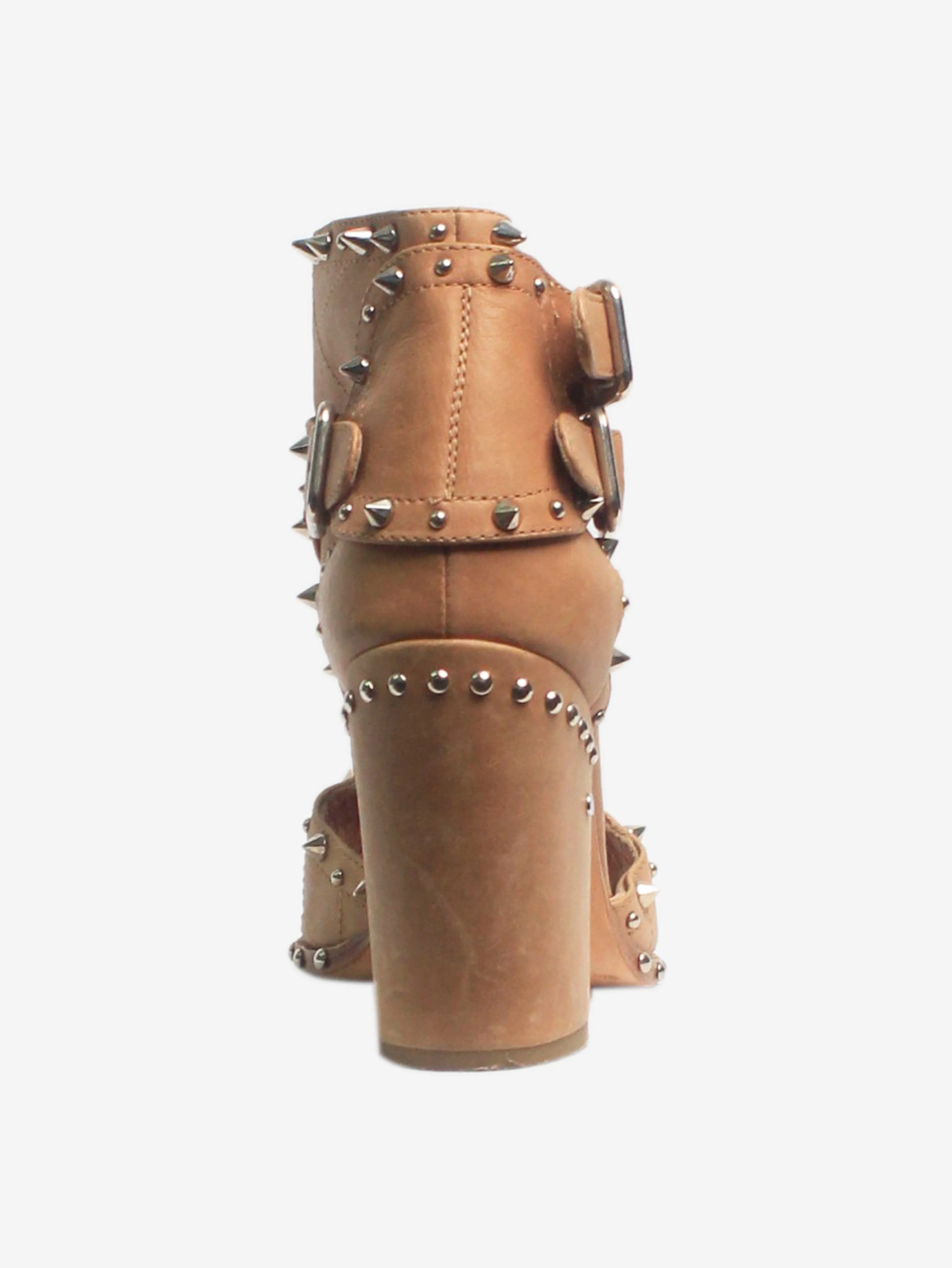 Sand studded cut-out boots - size EU 38