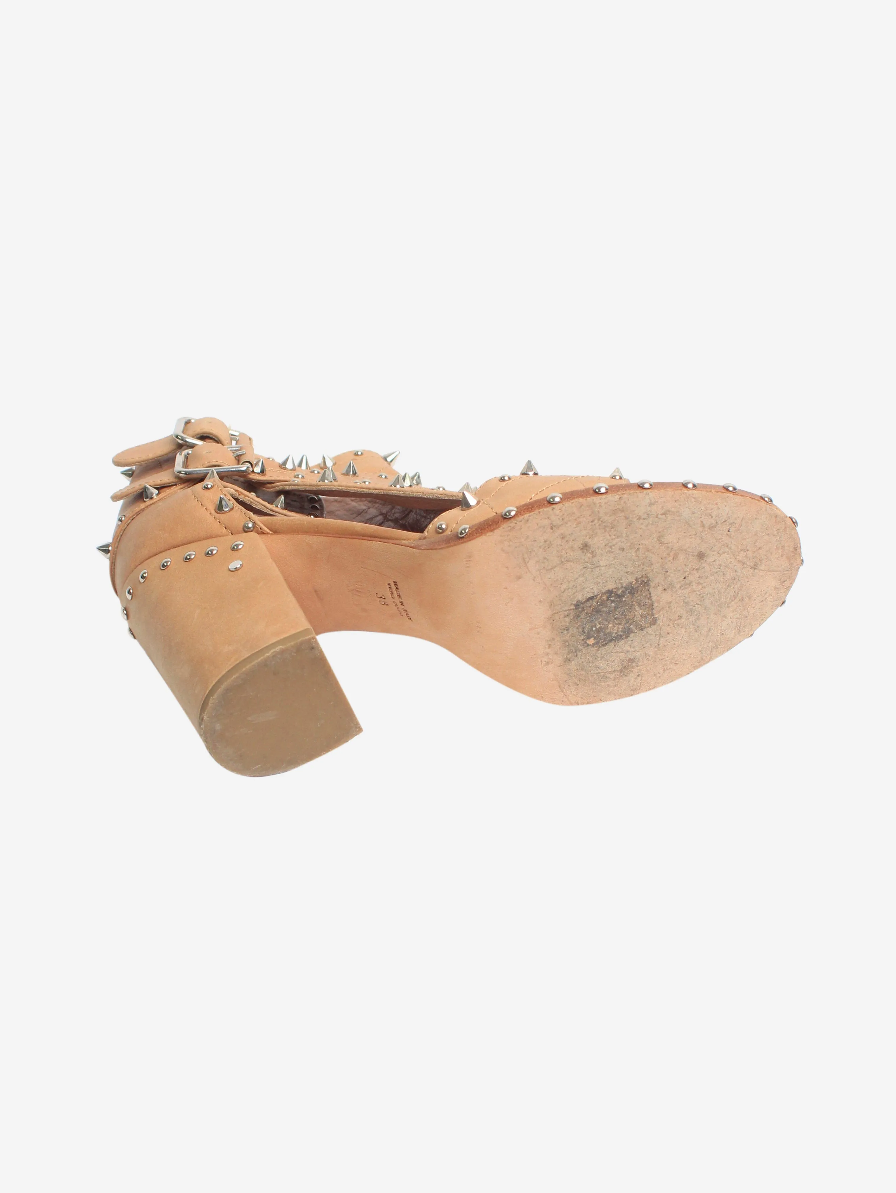 Sand studded cut-out boots - size EU 38
