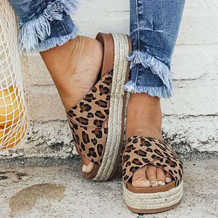 Slides Espadrille Flat Sandals Slip-On Sandals