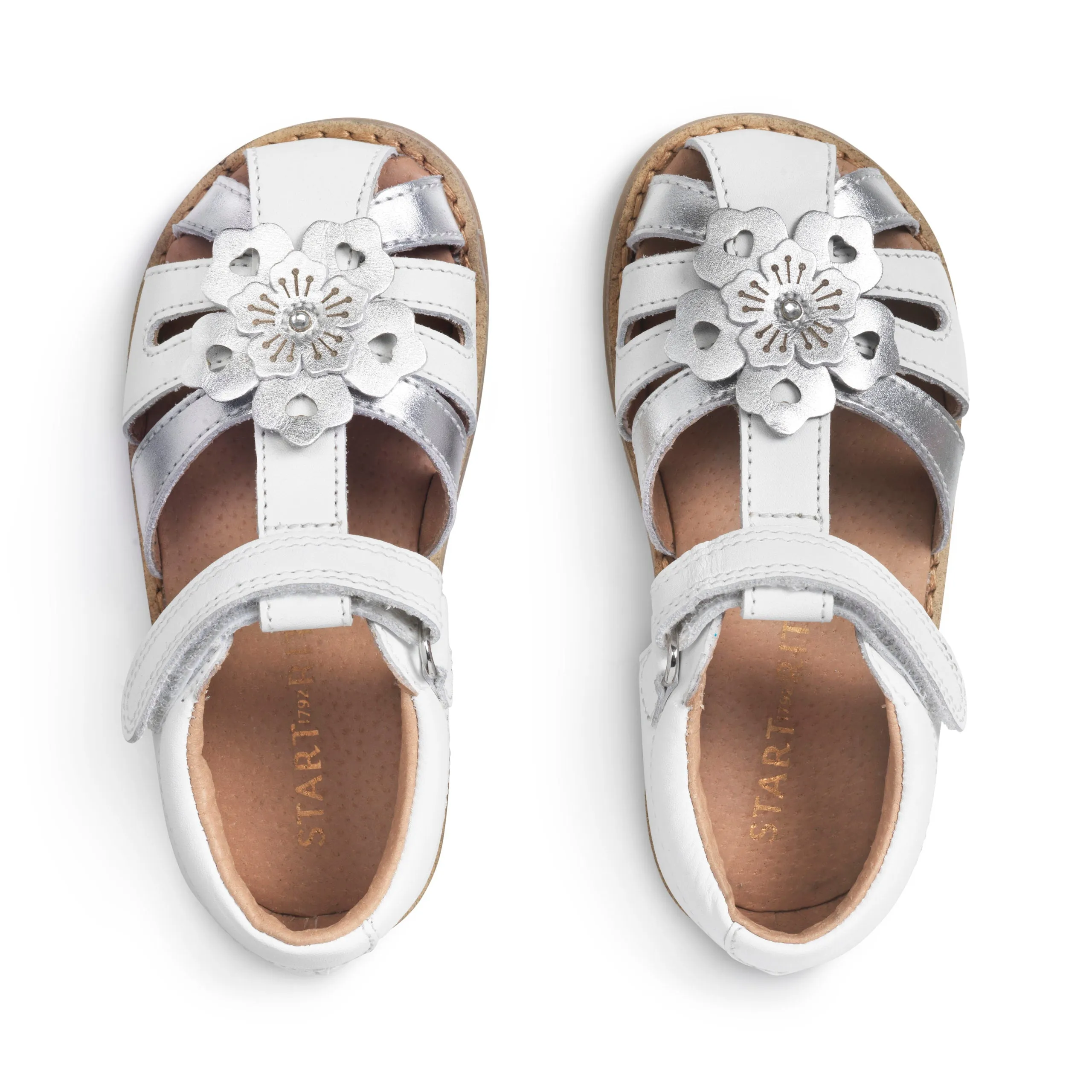 Startrite Flora Sandals 5198 White Silver F Fitting