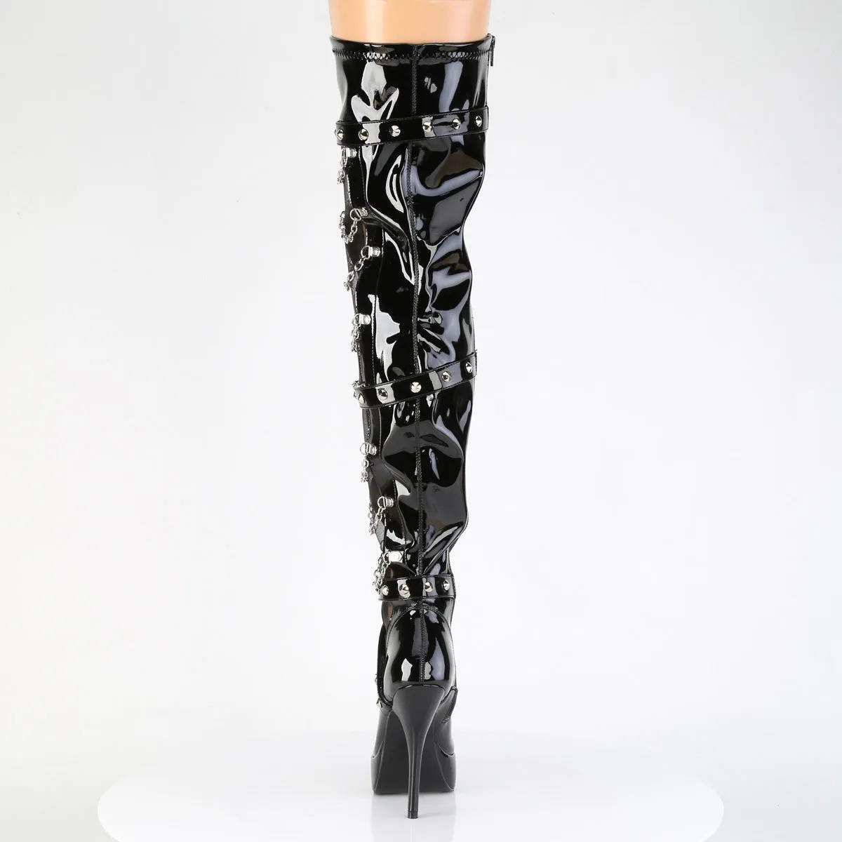 Thigh High Boot with Chains INDULGE-3026