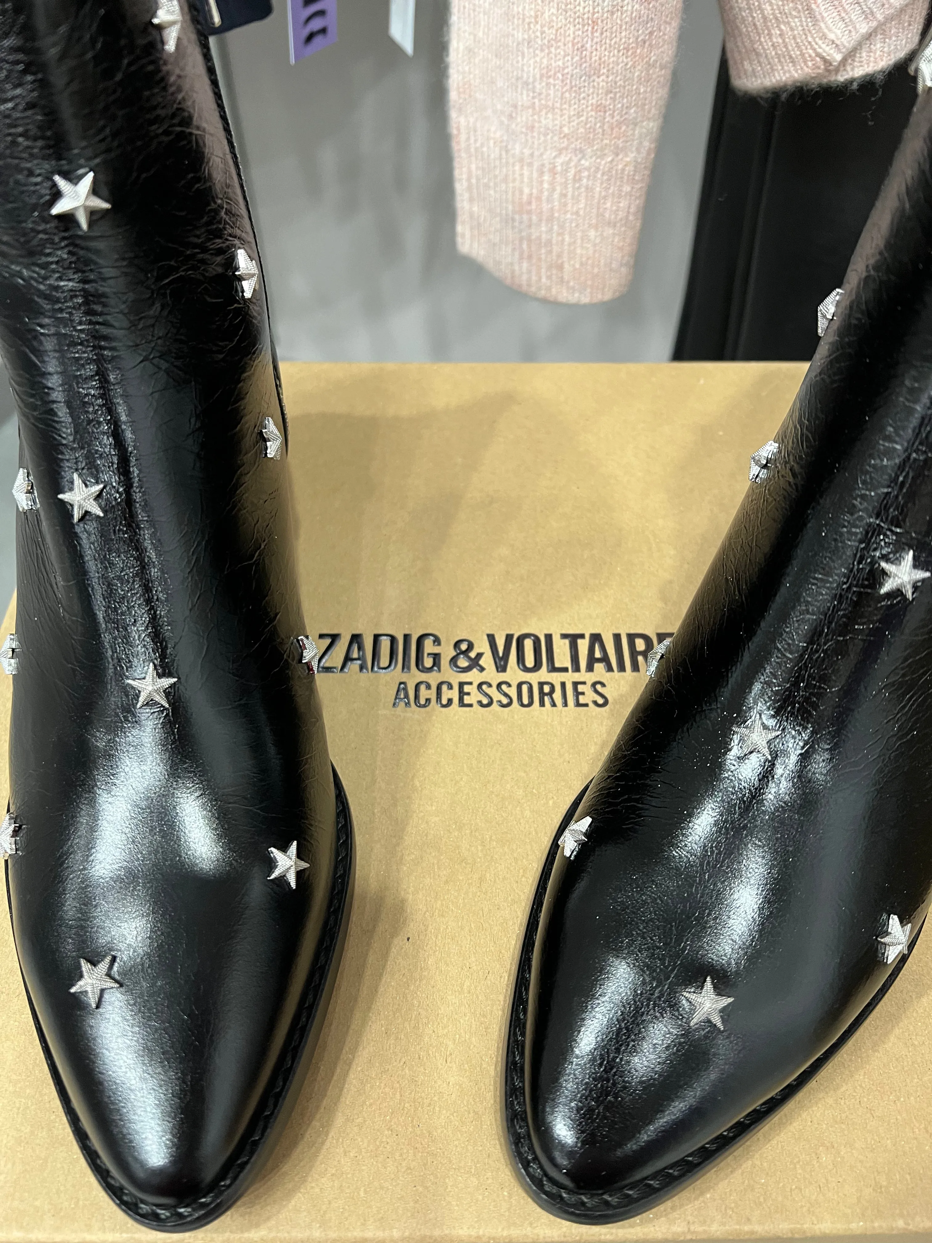 TYLER STAR STUDDED ANKLE BOOTIES