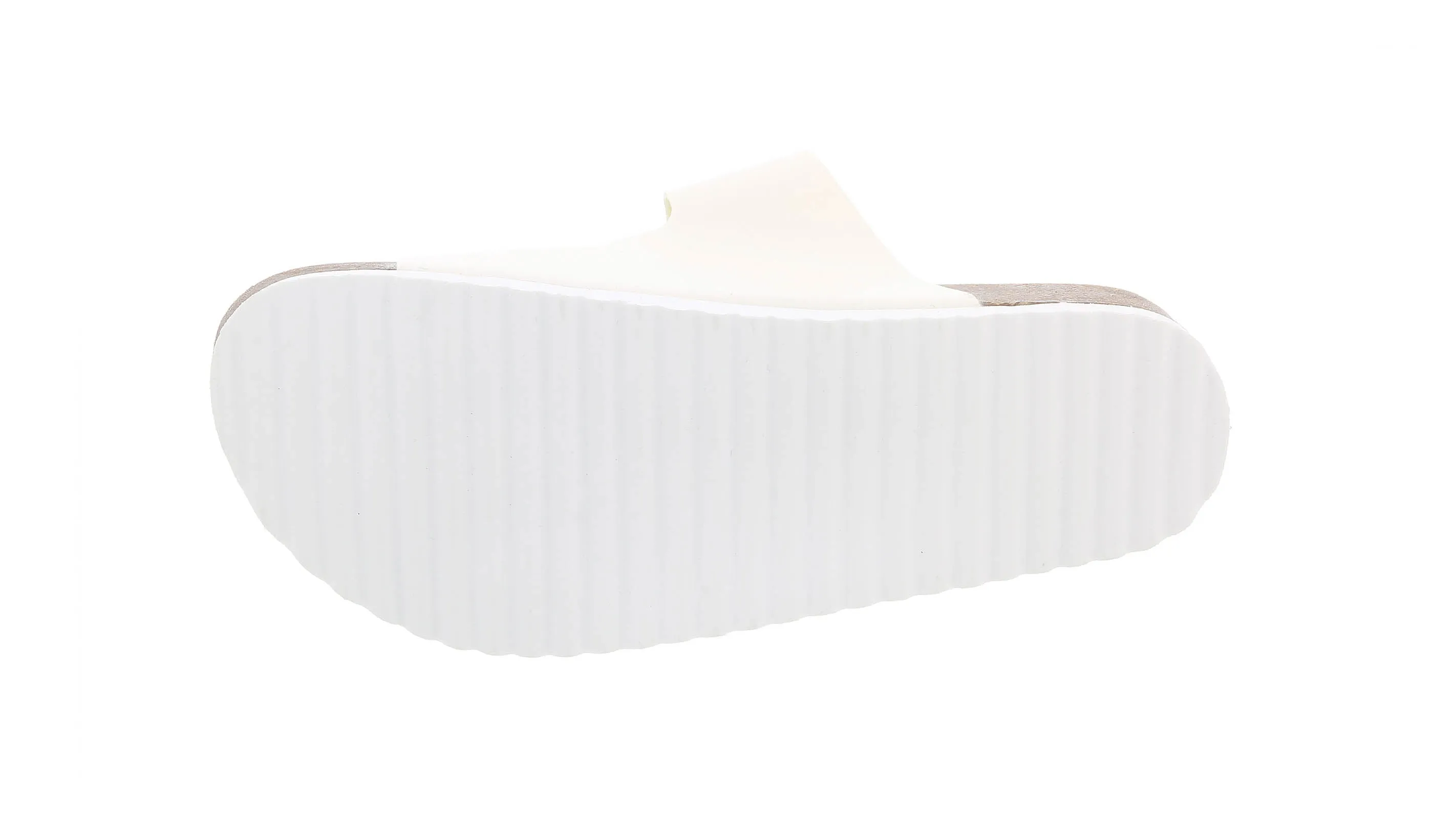 Ventutto White Crystal Embellished Comfort Sandals-