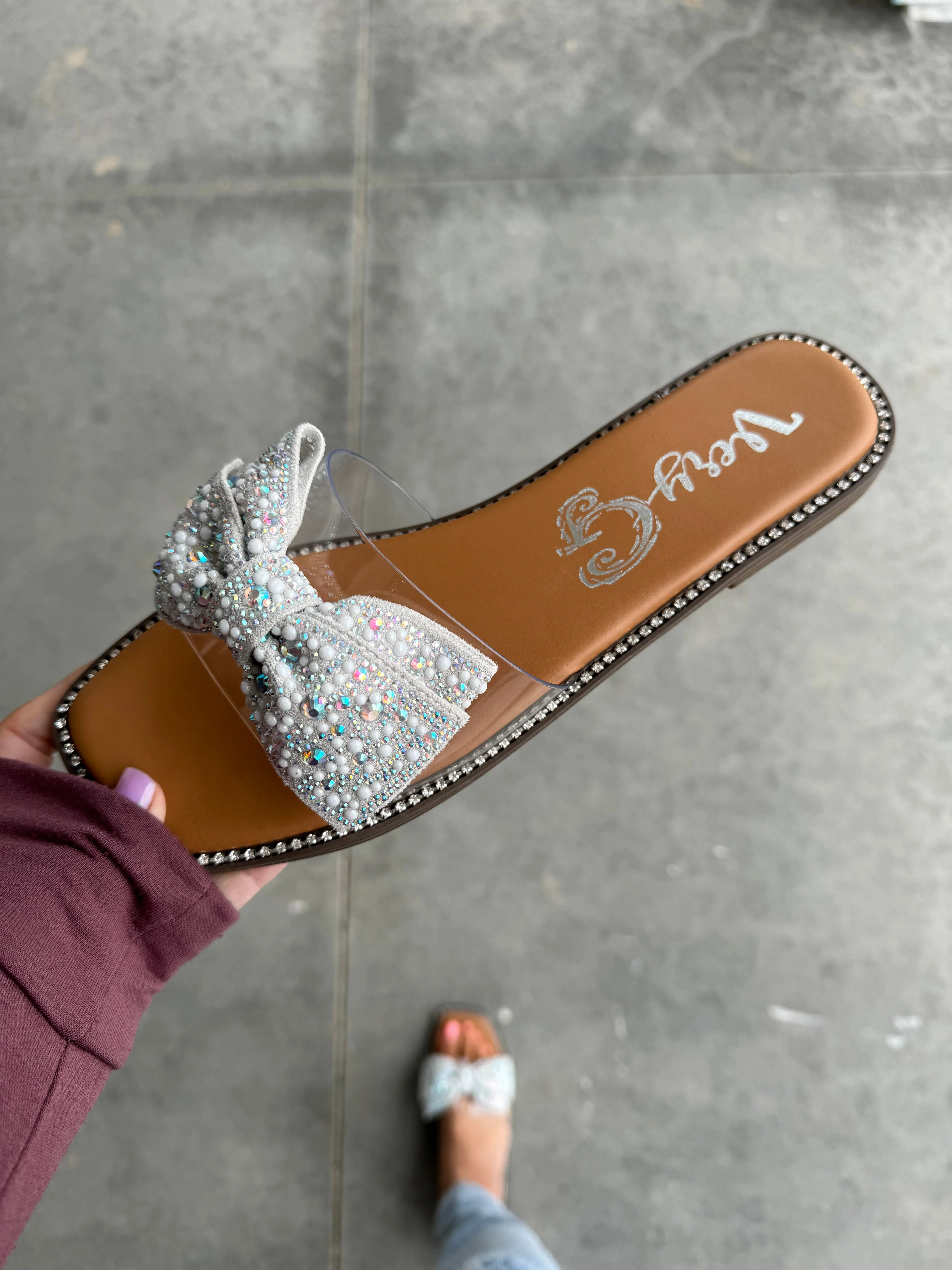Very G Jessica Sandals in White (SALE)