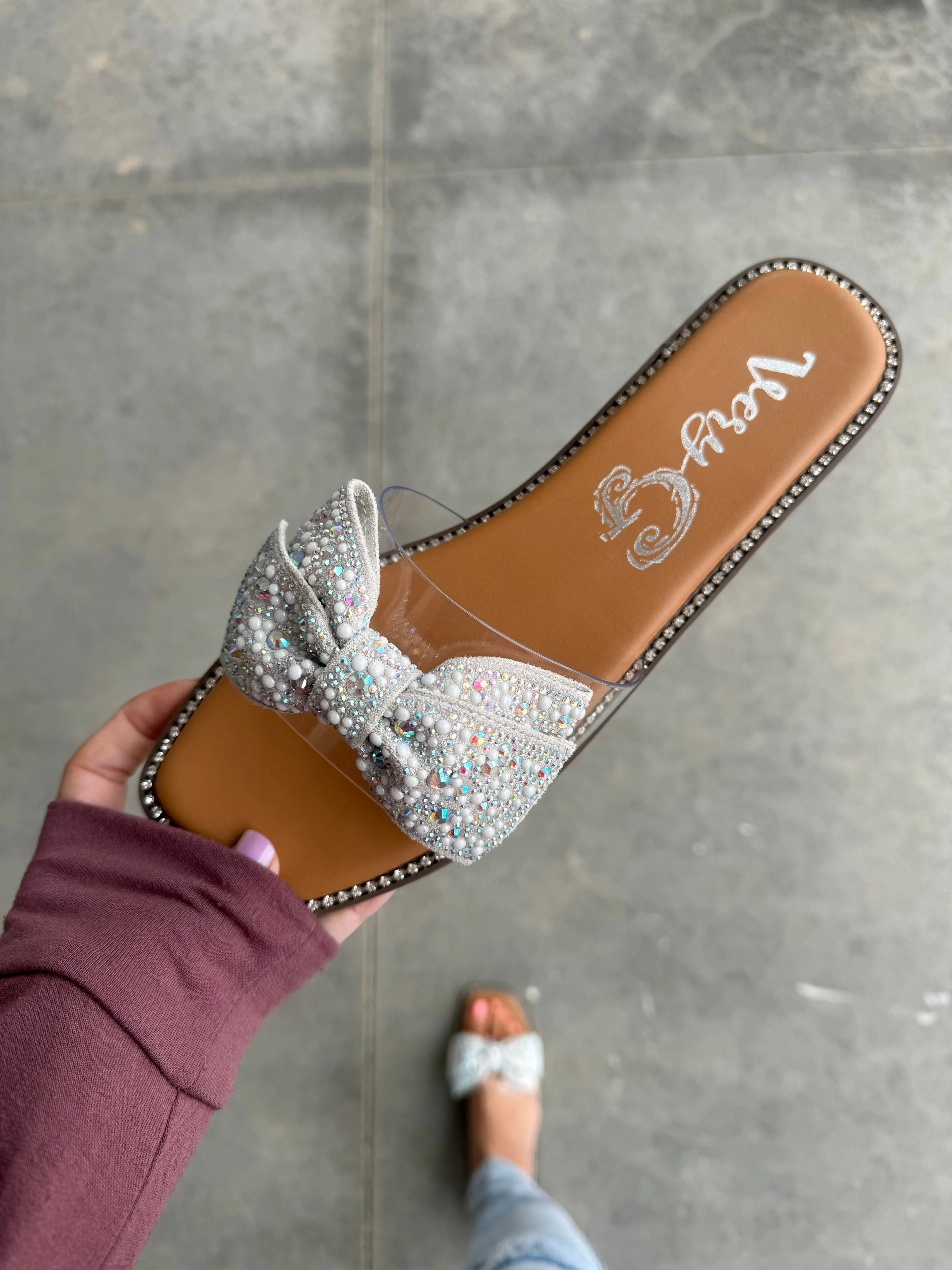 Very G Jessica Sandals in White (SALE)