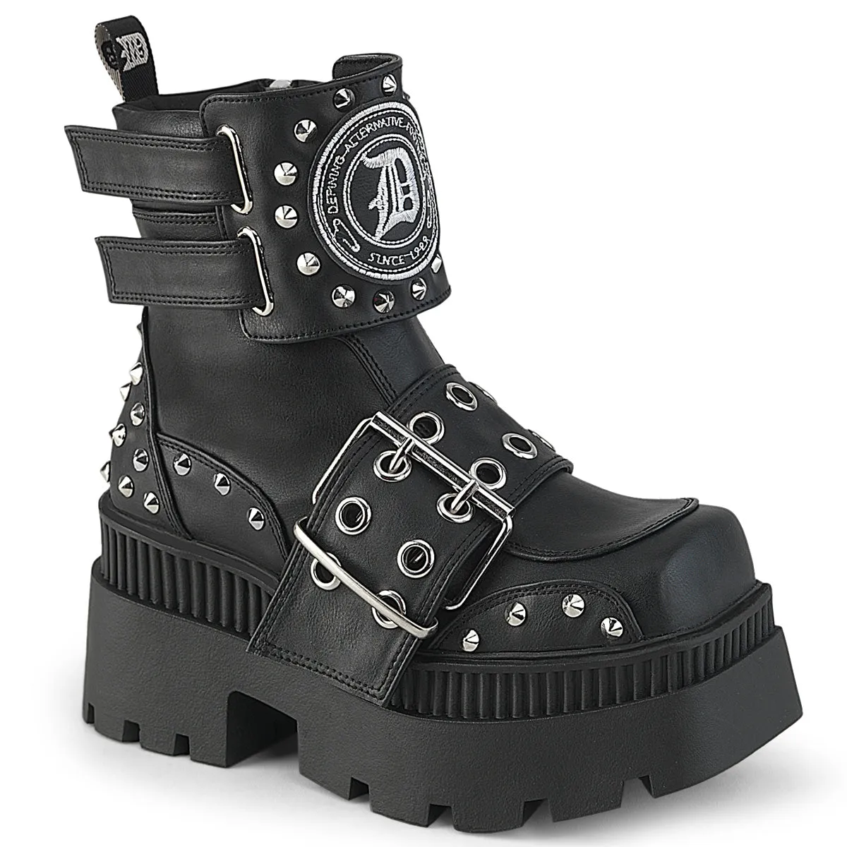WRATH-58 Black Vegan Demonia Gothic Boot